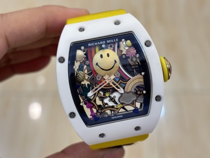 Richard Mille RM 88 Smiley V2 Automatic Tourbillon White & Yellow view 5