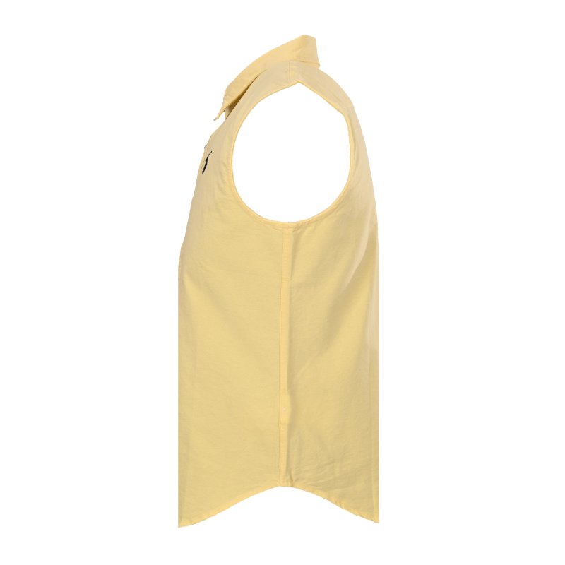 Ralph Lauren Yellow Sleeveless Button-Up Shirt view