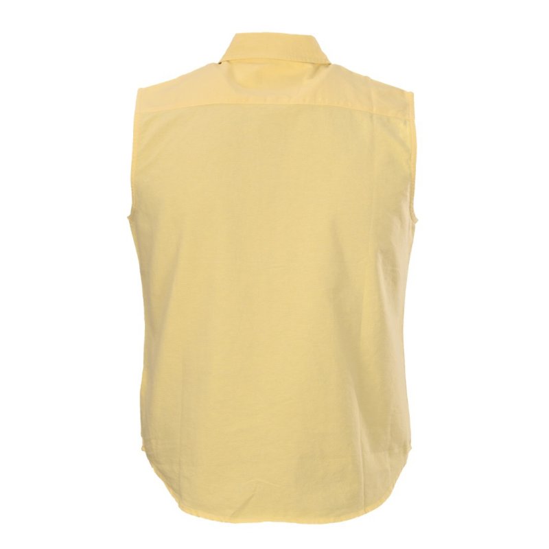 Ralph Lauren Yellow Sleeveless Button-Up Shirt view