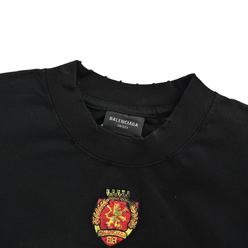 Black Oversized Graphic Logo T-Shirt view