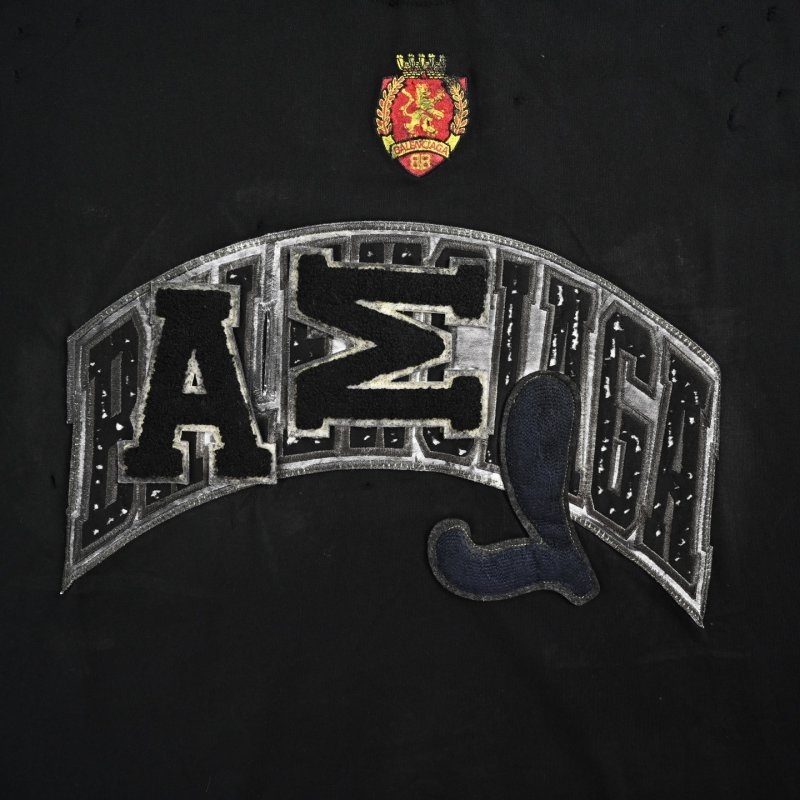Black Oversized Graphic Logo T-Shirt view
