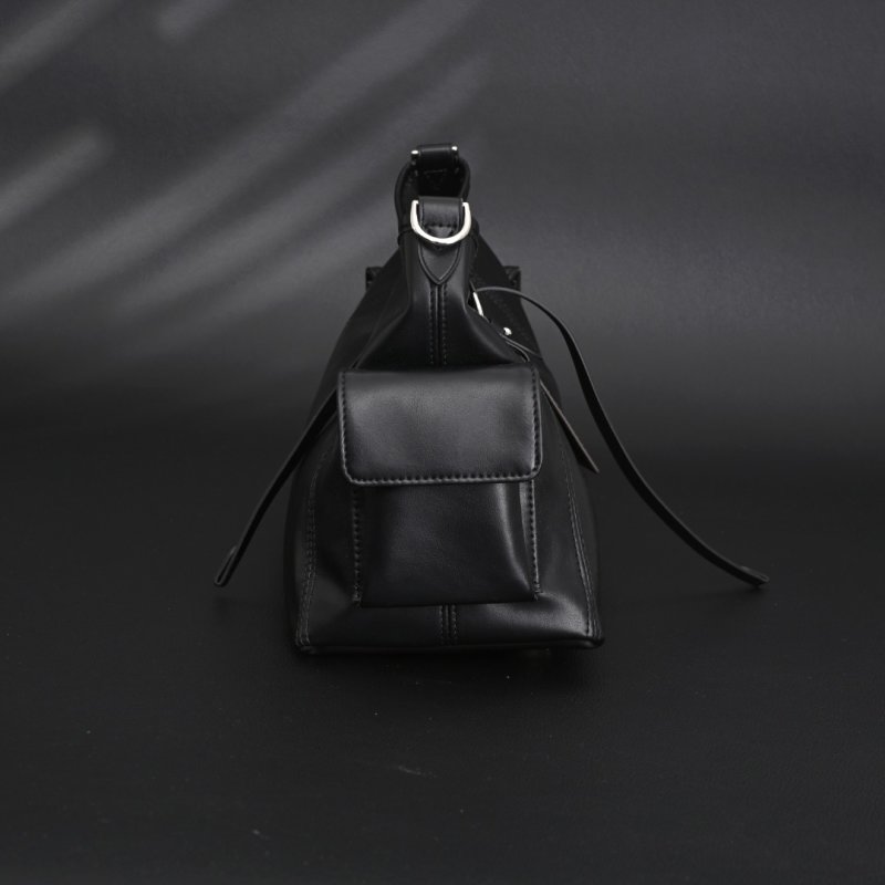 Louis Vuitton CarryAll M24861 Black Leather Shoulder Bag view
