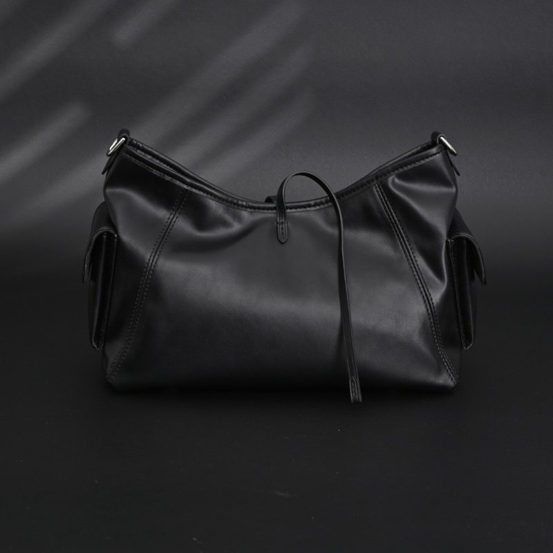 Louis Vuitton CarryAll M24861 Black Leather Shoulder Bag view