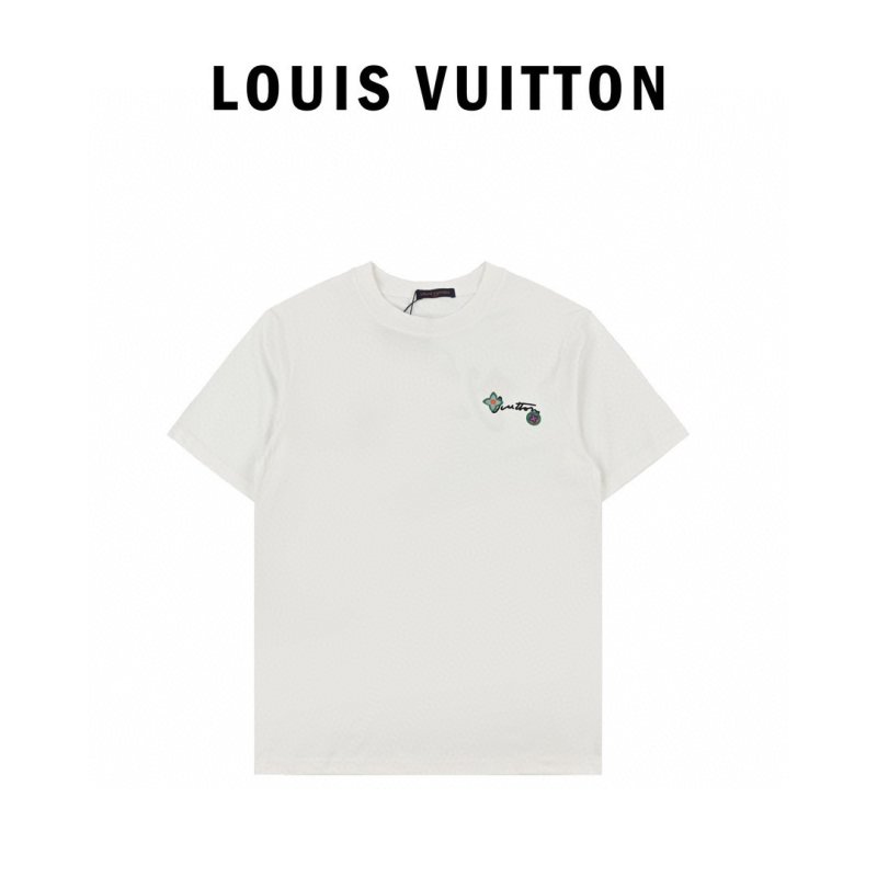 Louis Vuitton White Graphic Short Sleeve T-Shirt view