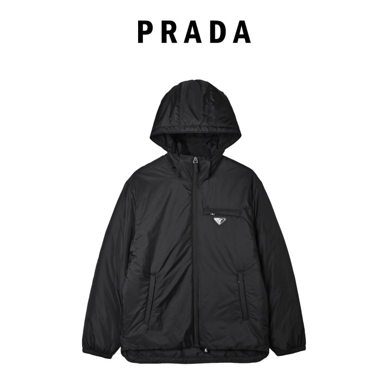 Prada Black Nylon Down Jacket view