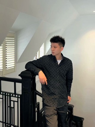Louis Vuitton Monogram Black Button-Up Shirt view 4