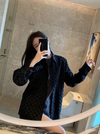 Louis Vuitton Monogram Black Button-Up Shirt view 7