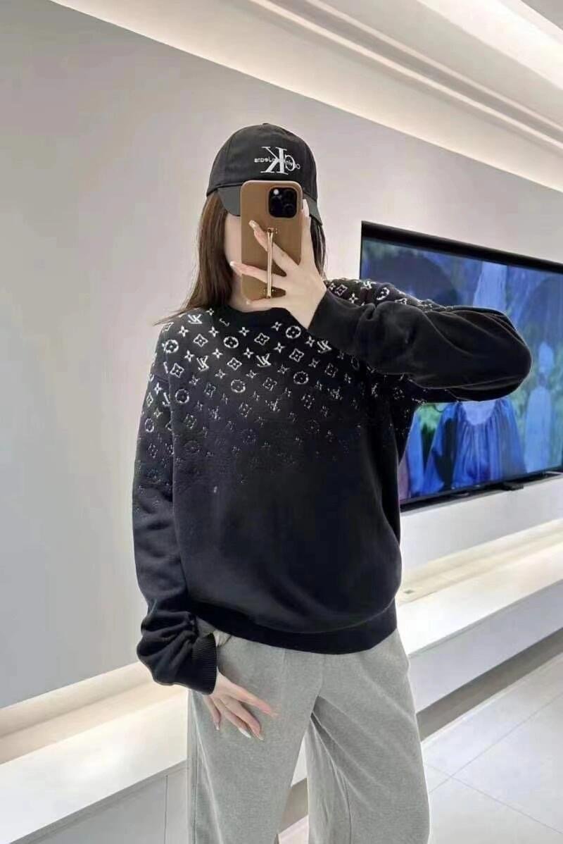 Louis Vuitton Monogram Crewneck Sweater Black