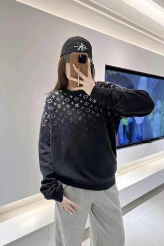 Louis Vuitton Monogram Crewneck Sweater Black