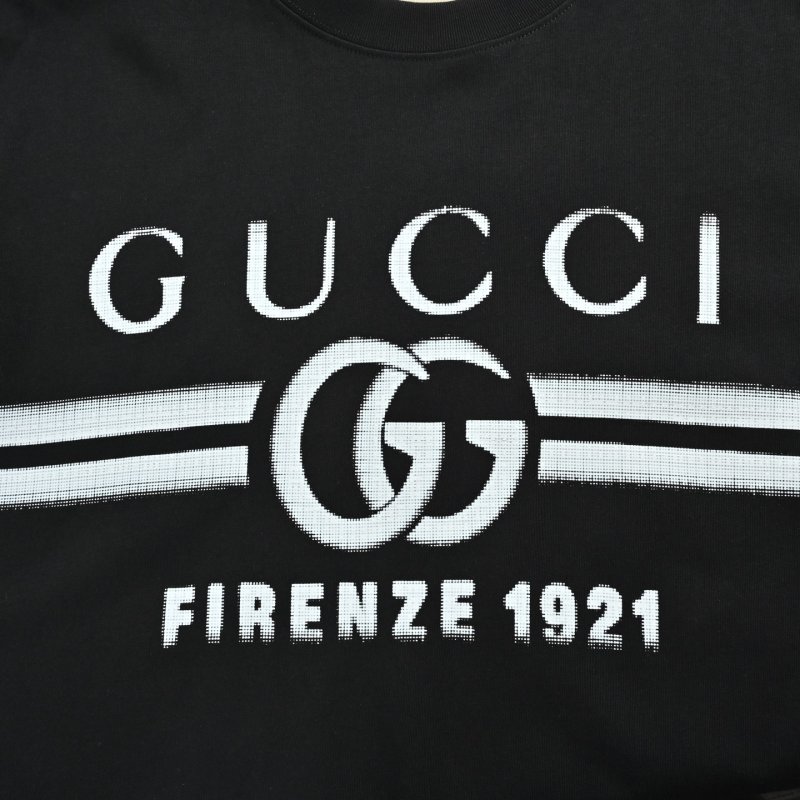 Gucci GG Firenze Black Short Sleeve T-Shirt view