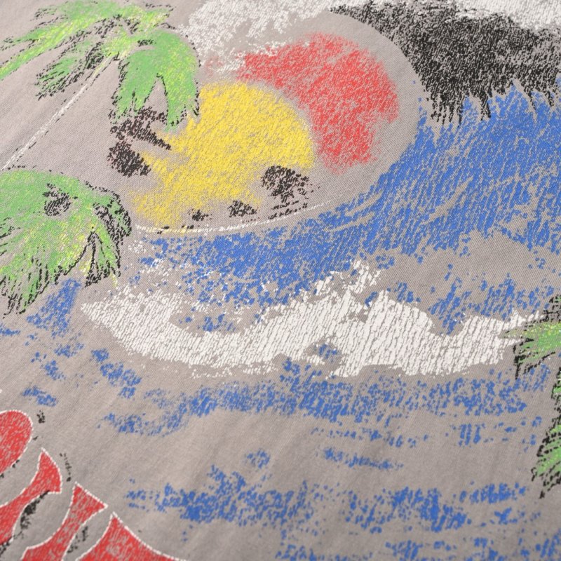 Oversized Graphic T-Shirt - Earth & Palm Design in Cream view