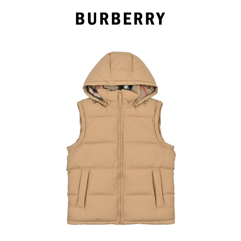 Beige Puffer Down Jacket with Hood view
