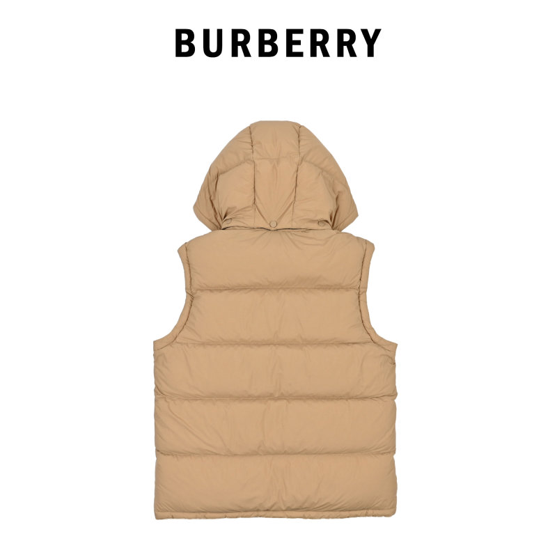 Beige Puffer Down Jacket with Hood view