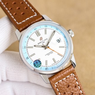Breitling Top Time Chronometer 38mm White Dial Automatic Watch view 2