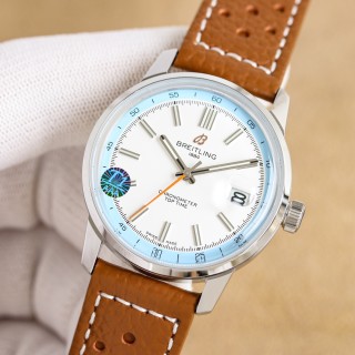 Breitling Top Time Chronometer 38mm White Dial Automatic Watch view 3