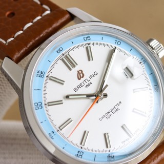 Breitling Top Time Chronometer 38mm White Dial Automatic Watch view 4