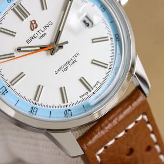 Breitling Top Time Chronometer 38mm White Dial Automatic Watch view 5