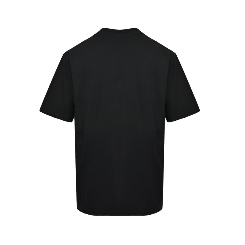 Black Pocket Crew Neck Short Sleeve T-Shirt view