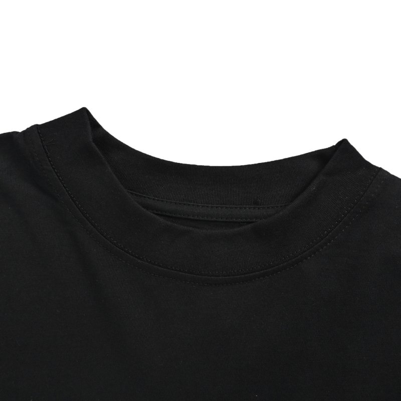 Black Pocket Crew Neck Short Sleeve T-Shirt view