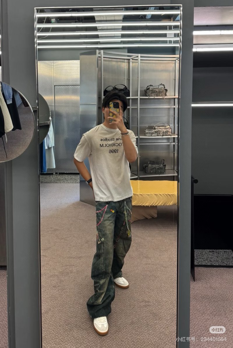 Acne Studios Stockholm 1996 Cream T-Shirt view