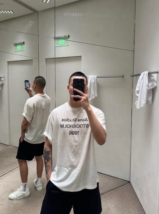 Acne Studios Stockholm 1996 Cream T-Shirt view 8
