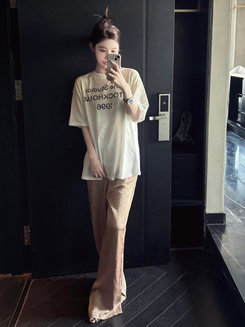 Acne Studios Stockholm 1996 Cream T-Shirt view