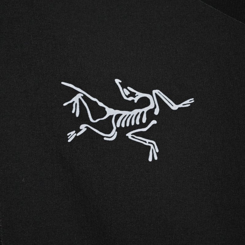 Arc'teryx Black Zip Hoodie Jacket with Chest Pocket view