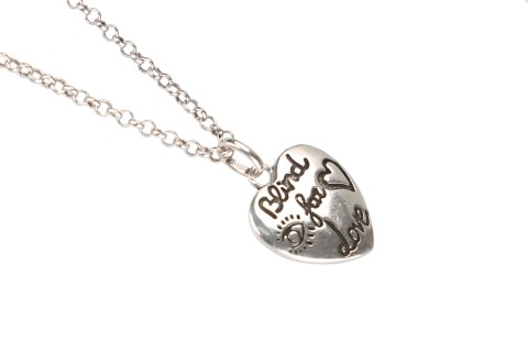 Gucci Love Fearless Double-Sided Heart Pendant Necklace Silver view 4