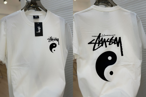 Stüssy Yin Yang Logo White T-Shirt