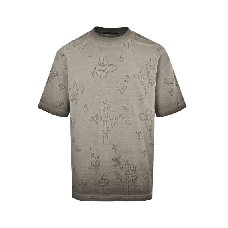 Louis Vuitton Monogram Distressed Grey T-Shirt view