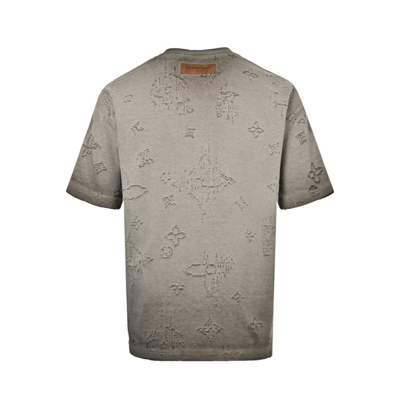 Louis Vuitton Monogram Distressed Grey T-Shirt view