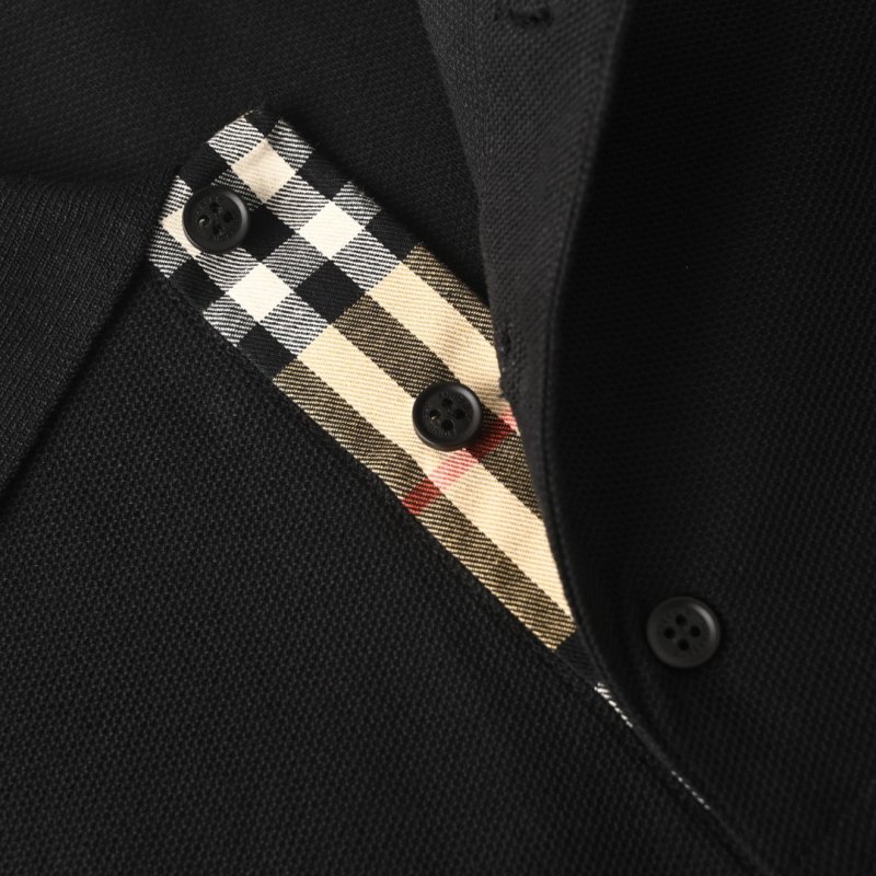 Burberry Black Short Sleeve Polo Shirt view