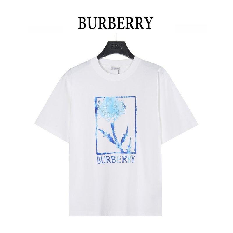 Burberry Thistle Print White T-Shirt view