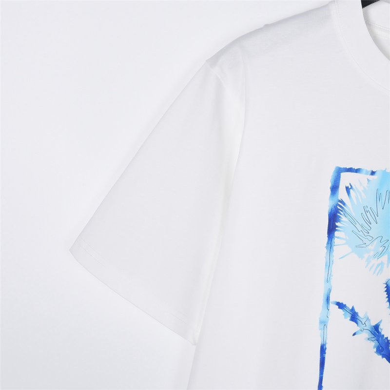 Burberry Thistle Print White T-Shirt view