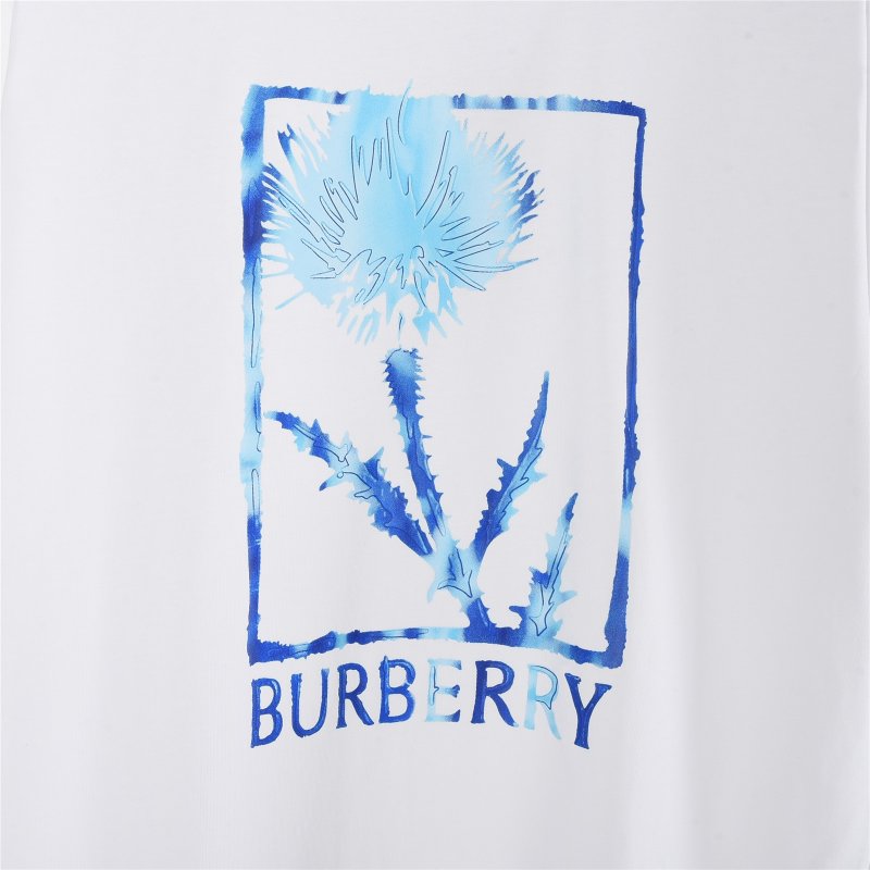Burberry Thistle Print White T-Shirt view