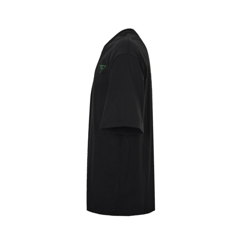 Prada Black T-Shirt with Triangle Logo view