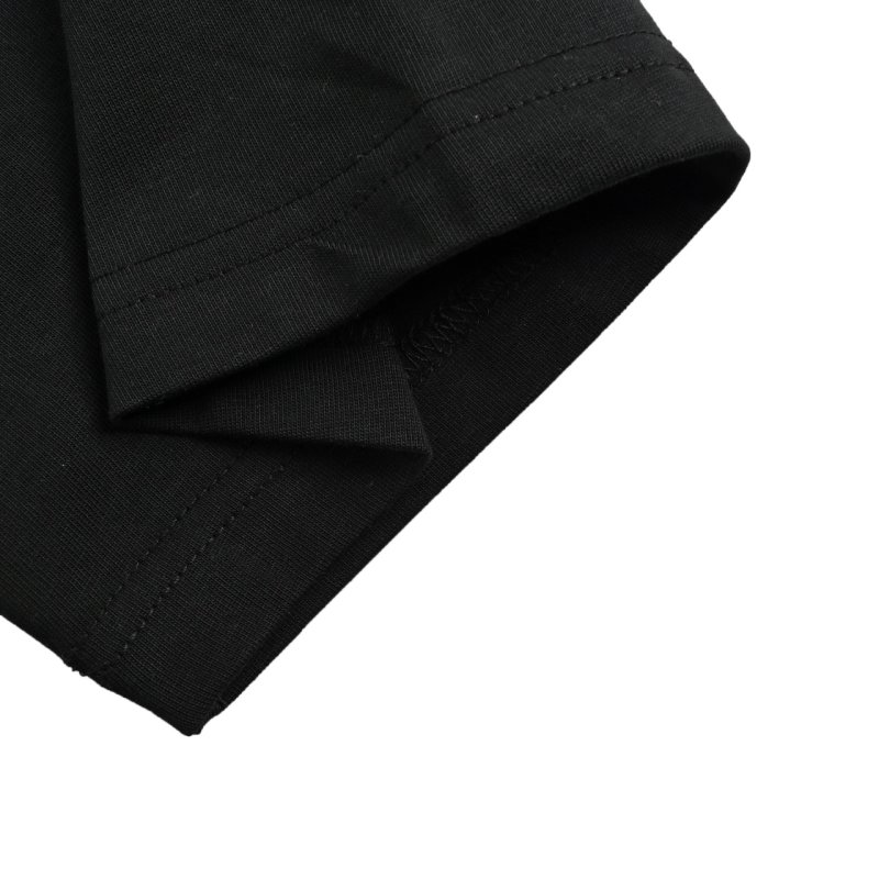 Balenciaga Logo Embroidered Short Sleeve T-Shirt Black view