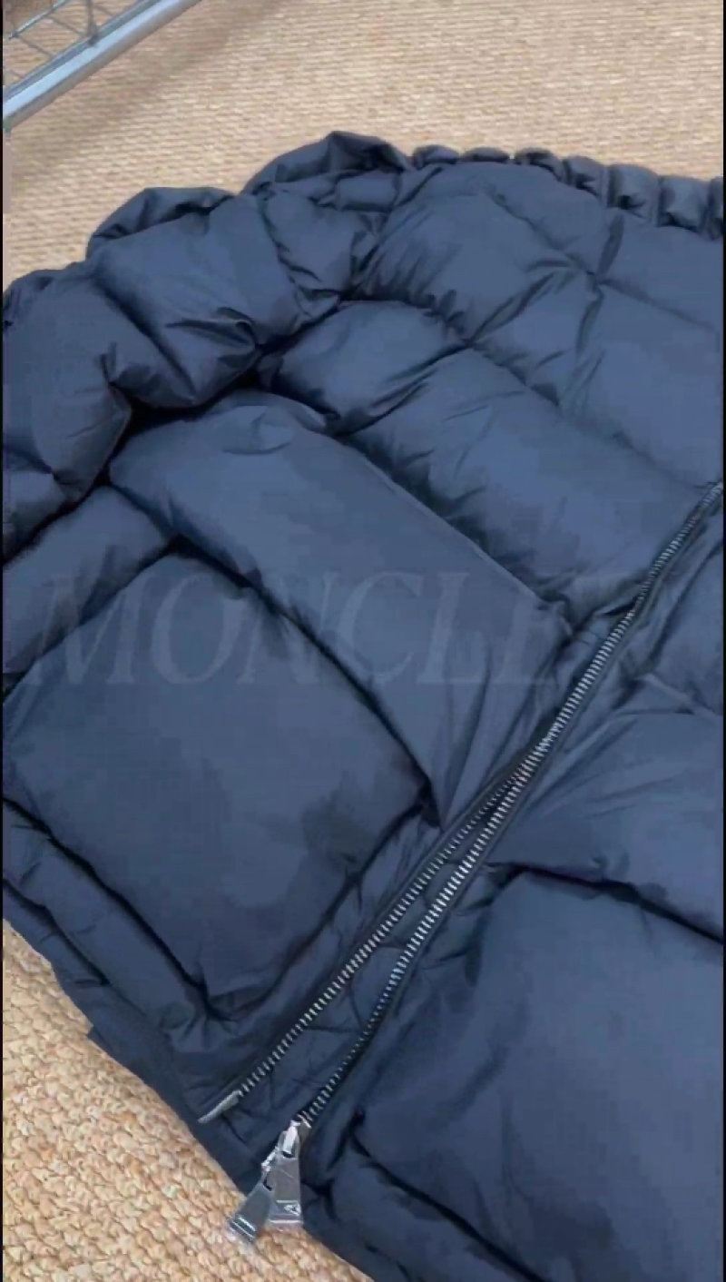 Navy Puffer Down Jacket – Quilted Winter Coat