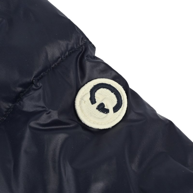 Gucci Navy Striped Down Puffer Jacket view