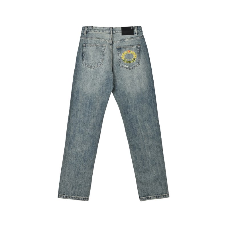 Light Wash Distressed Ripped Denim Jeans view