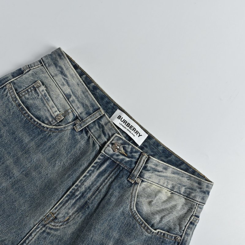 Light Wash Distressed Ripped Denim Jeans view
