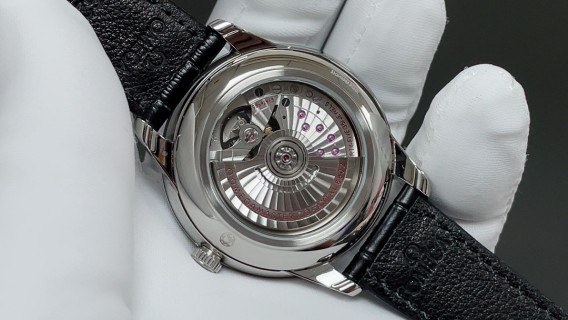 Omega De Ville Prestige Burgundy Dial Steel Watch 41mm view 6
