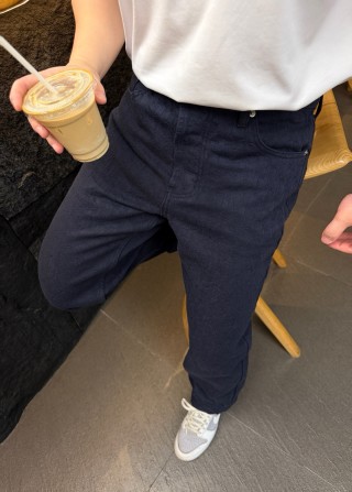 Navy Blue Denim Jeans - Classic Fit
