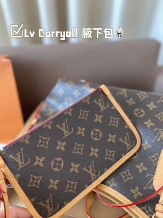 Louis Vuitton Carryall Monogram Canvas Shoulder Bag view 7