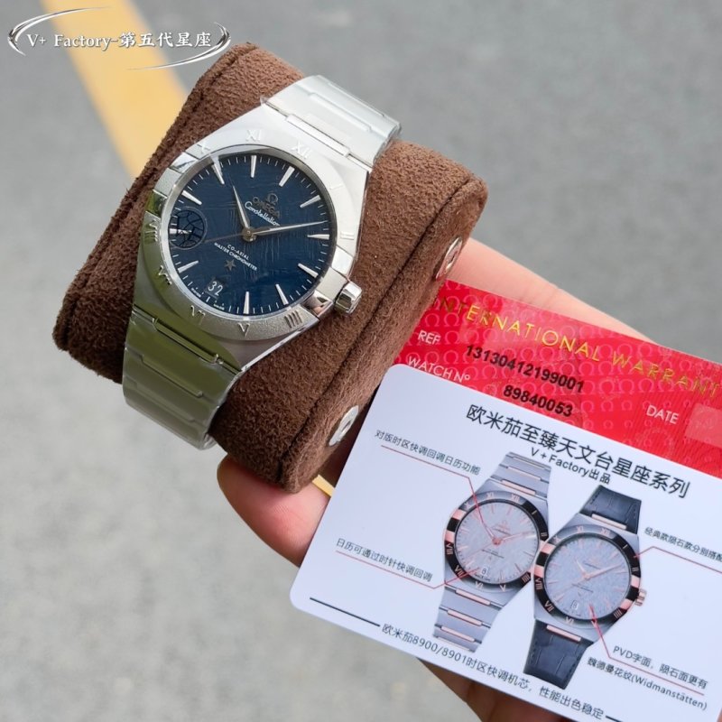 Omega Constellation 41mm Steel Blue Dial Automatic Watch
