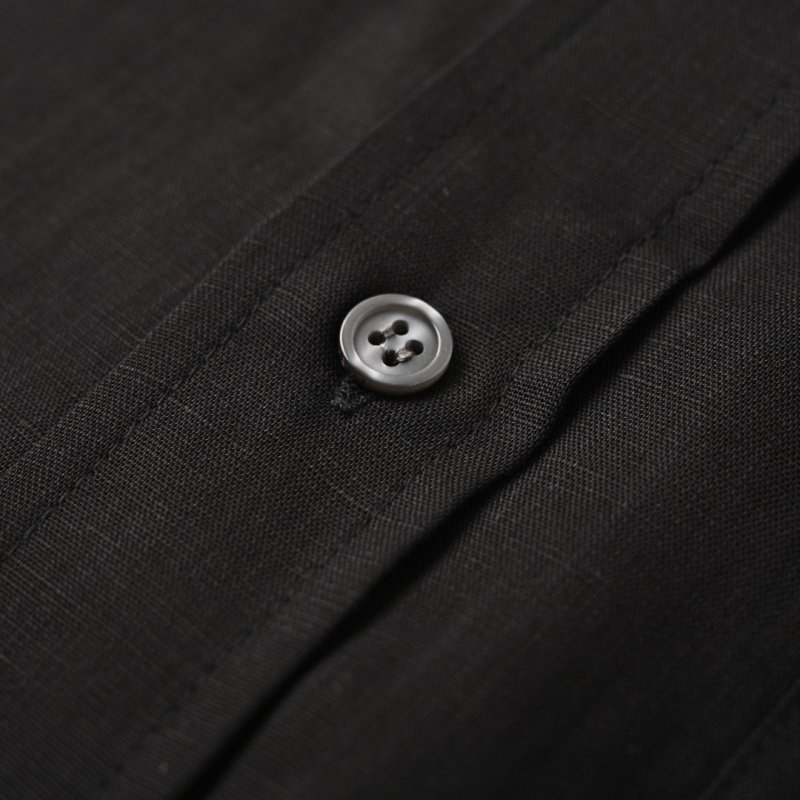 Loewe Black Long-Sleeve Shirt with Embroidered Logo view