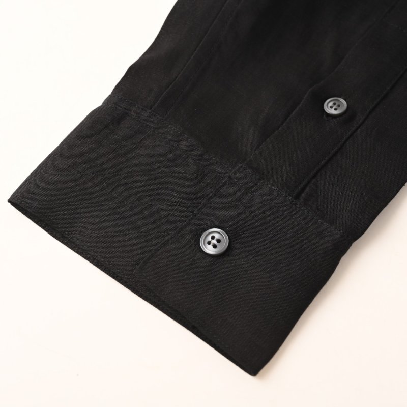Loewe Black Long-Sleeve Shirt with Embroidered Logo view