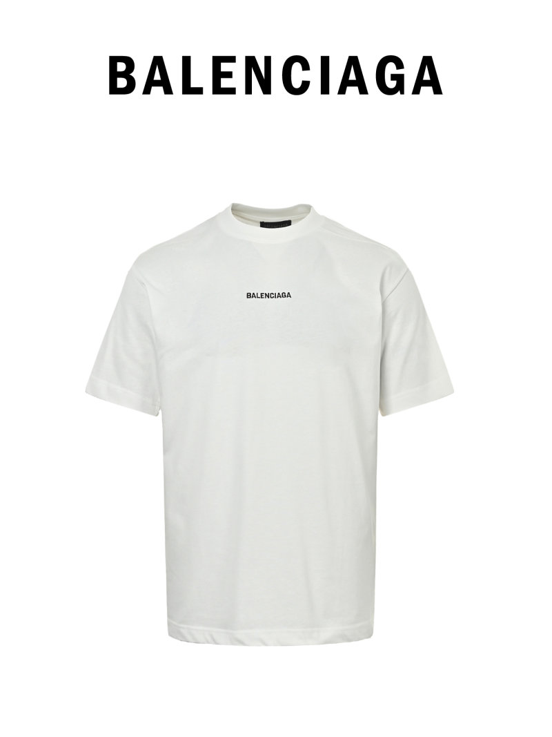 Balenciaga White Logo T-Shirt view
