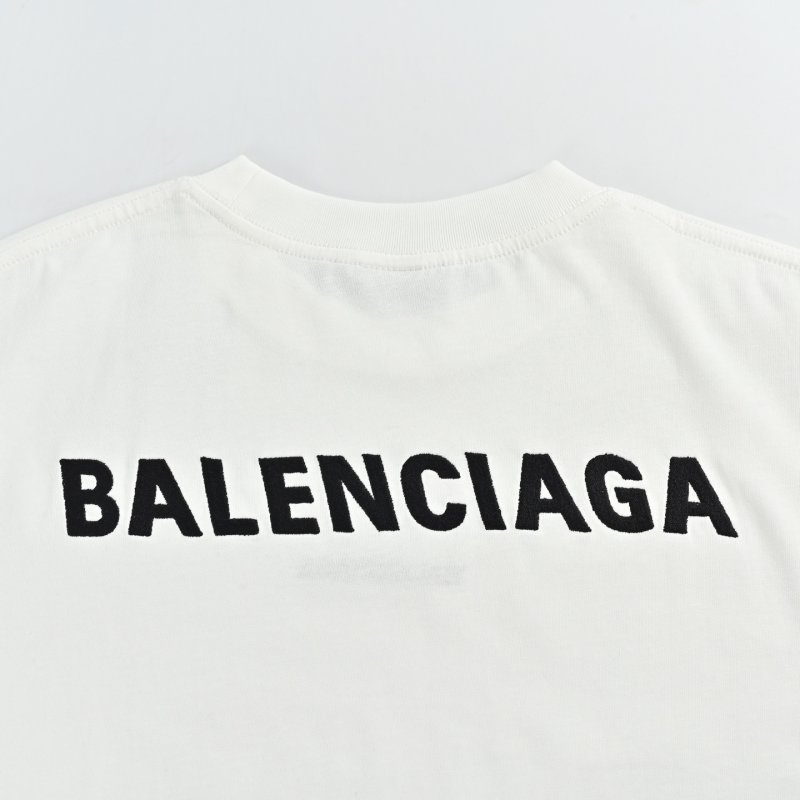 Balenciaga White Logo T-Shirt view