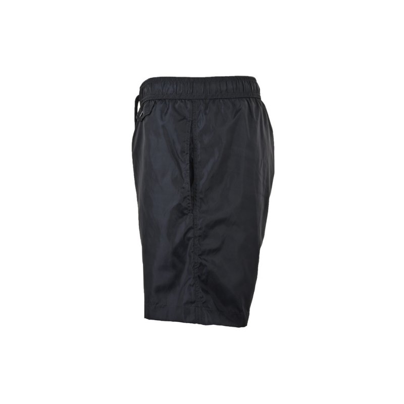 Navy Nylon Bermuda Shorts with Drawstring view